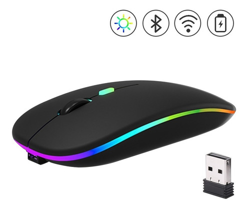 Mouse Goojodoq Inalámbrico Silencioso Con Bluetooth 2.4g