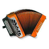 Acordeon Hohner Rey Vallenato Besas Naranja 