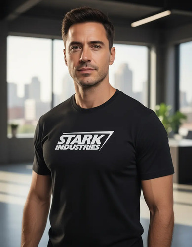 Camiseta Stark Industries Homem De Ferro Iron Man Tony  | MercadoLivre