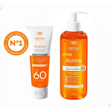 Kit Gel Limpeza Actine 400ml + Prot Solar Fps 60 Darrow 40g