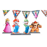 Super Mario Centro De Mesa O Adorno Torta  X 4 Personajes