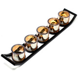 Porta Velas De Hierro De 5 Velas (velas Tea Light Incluidas)