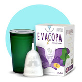 Copa Menstrual Evacopa Talle 3 + Vaso Verde Color Transparente
