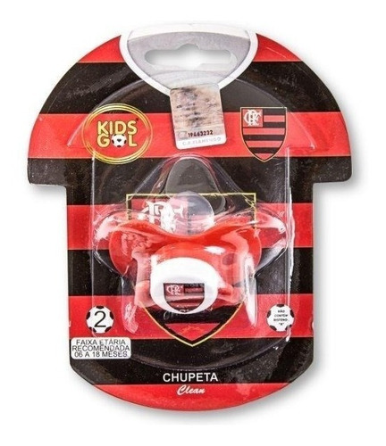 Chupeta Flamengo Borboleta Orto S2 Kids Gol