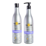 Yellow Silver Shampoo Acondicionador Matizador Rubios 6c
