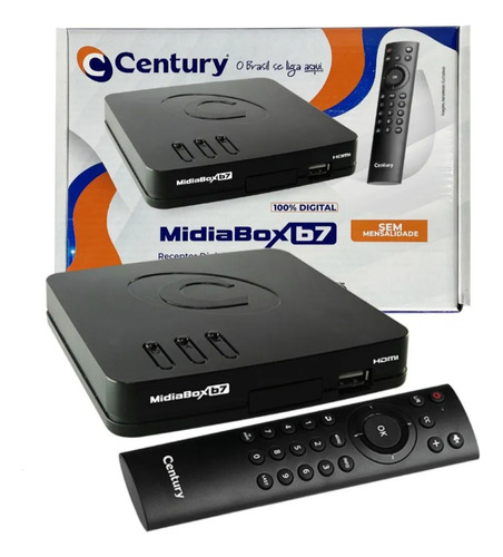 Receptor Midiabox B7 Century Midia Box B7 Hdtv Sat Regional