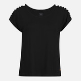 Polera Mujer Botanical T-shirt Negro Lippi