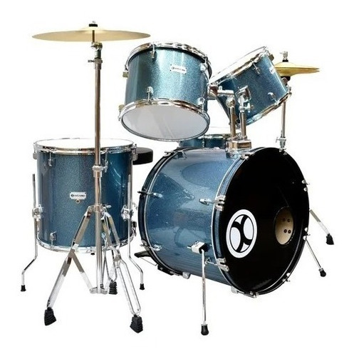 Bateria Profesional Platillos Banco Extreme Azul Sparkle