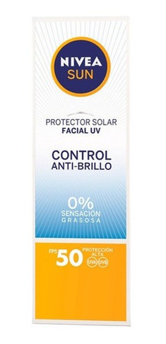 Protector Solar Nivea Sun Para Rostro Fps50 X 50 ml