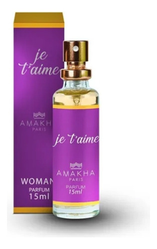 Perfume Feminino Je T'aime Amakha Paris 15ml Bolsa Ou Bolso