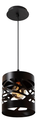 Lámpara Colgante Dark Decor Negro E27 40w 1 Luz