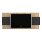 Mueble Panel Para Tv Flotante 65  Olmo Negro