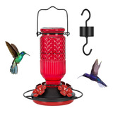 Feed Garden Comederos De Vidrio Para Colibries, Rojo, 1 Paqu