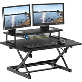 Shw 36-inch Height Adjustable Standing Desk Sit To Stand Ris