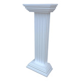 Coluna Grega Quadrada Isopor Maciça 4mt 2base 2capitel Altar
