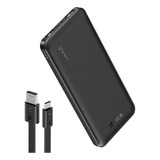 Power Bank Pila Bateria Portatil 10000mah 1hora Color Negro