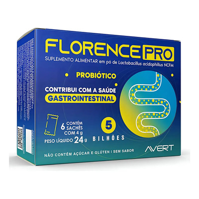 FLORENCE PRO 4G 6 SACHÊS Avert probiótico Lactobacillus Acidophilus | MercadoLivre