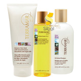 Set Shampoo, Oleo 3 En 1 Y Mascarilla Terramar 3 Pzs