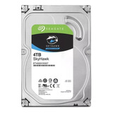 Hd Seagate Surveillance Skyhawk 4tb Sata 64mb 3.5'' 5900rpm Cor Prateado