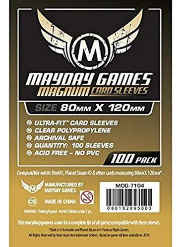 Mayday Micas Magnum 80x120 Transparente Pack 100
