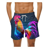 Pantalones Cortos Holgados De Playa Con Bolsillo Para Nadar