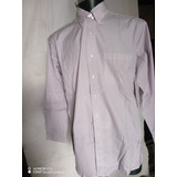 Camisa Broooks Brothers 16 1/2-3 Lila Y Blanco 