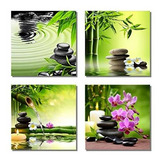 789art Bambú Zen Canvas Art Pared Spa Ilustraciones Para Las