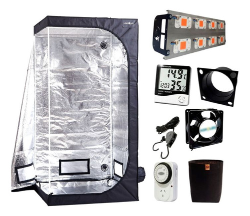 Combo Full Kit Indoor Led Carpa 100x100 + Led 400w Completo