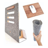 Kit Stand Soporte  Tarima Notebook + Deskpad + Mousepad Set