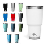 Copo Térmico Tumbler Com Tampa 887ml - Qgk Azul Half Cor Azul 3 Liso