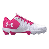 Taquetes/spikes Beisbol/softbal Under Armour Glyd Rosa/blanc