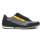 Tenis Hugo Boss Saturn Lowp Mxmt Grey Con Yelow