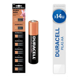 14 X Pilas Aa Duracell Pilas Alcalinas 1.5v Blister Visnu