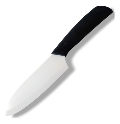 Cuchillo Cerámico Santoku Negro Chef Cerámica 27cm Cocina
