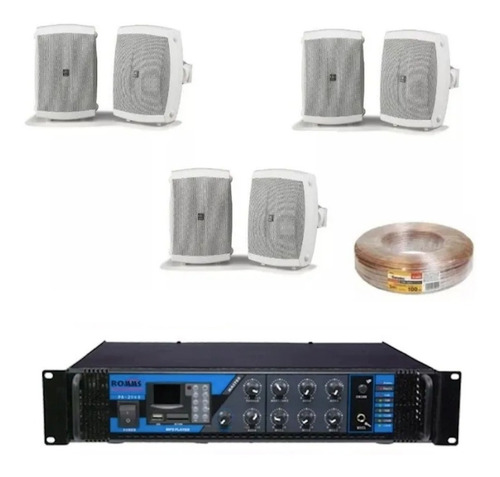 Yamaha Audio 6 Bocinas Para Instalacion Mod. Nsaw150 Con Amplificador Stp-180 Soundtrack Bluetooth Incluye Msi Y Envio !