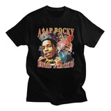 Ropa De Verano Asap Rocky Streetwear T-shirt Oversized Hip H