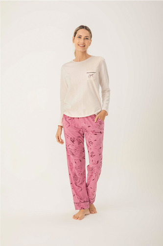 Pijama Invierno Promesse Woman Mod. Modelo Jazmin Art 15120