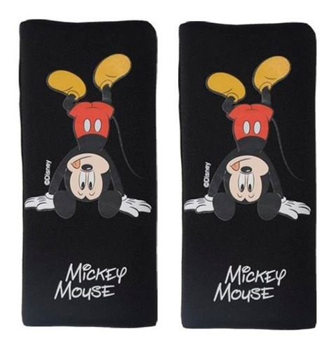 Par Mini Cubre Cinturon Seguridad Auto Niños Disney Mickey