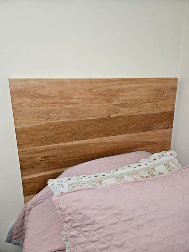 Respaldo Cama 1 Plaza Madera De Lenga Natural Mingenio