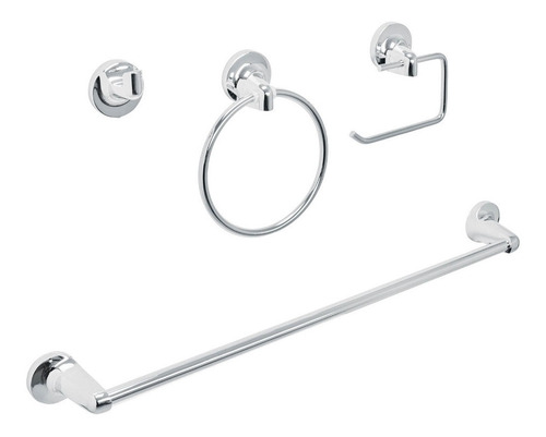 Juego De 4 Accesorios Para Baño Metálicos Foset 49164