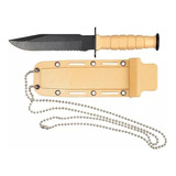 Cuchillo Mini Navaja Tactica Con Funda/cadena Campismo 9422