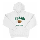 Buzo Algodon Blanco - Bears Club - Aesthetic Cute 