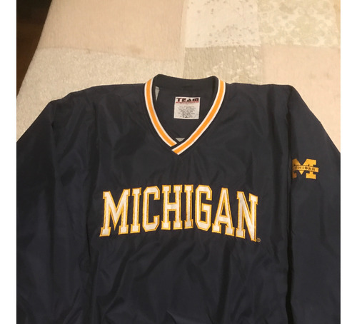 Chaqueta Vintage Michigan Wolverines Xl - Excelente Estado!