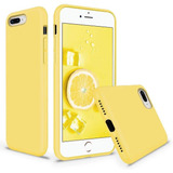 Funda Para iPhone 8 Plus/7 Plus, Amarillo/delgada/silicona