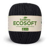 Barbante Ecosoft 8/12 452mt Euroroma Cor Preto