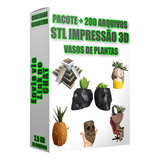 Pack Prin 3d Stl Resina Plantas Vasos