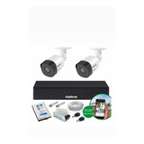 Kit 2 Câmeras 1120b Hd 1mp Dvr 4 Ch + Hd 500gb Intelbras