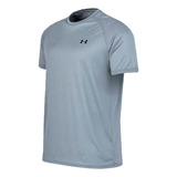 Remera Under Armour Running Hombre Tech 2.0 Gris Ras