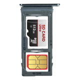 Bandeja Porta Sim Chip Card Compatible Samsung S9 / S9 Plus