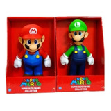 Figura Mario Bros Luigi Yoshi Blister 23 Cm Grande Original